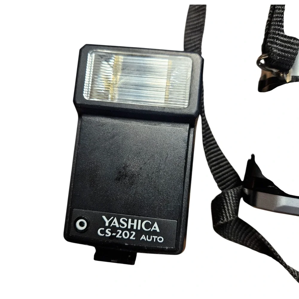Vintage Yashica FX-103 Program 35mm SLR‎ Camera with CS-20Z Auto Flash Retro